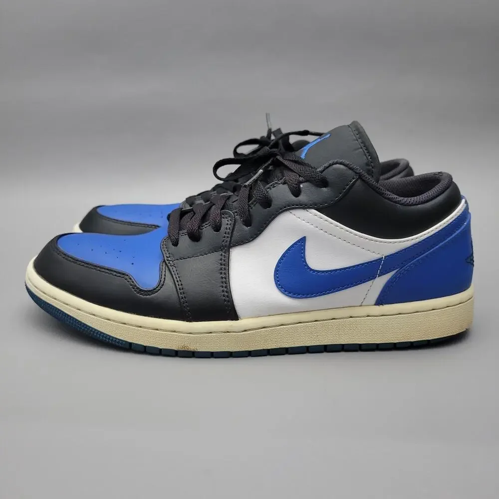 Size 10.5 - Air Jordan 1 Low Alternate Royal Toe Mens Shoes